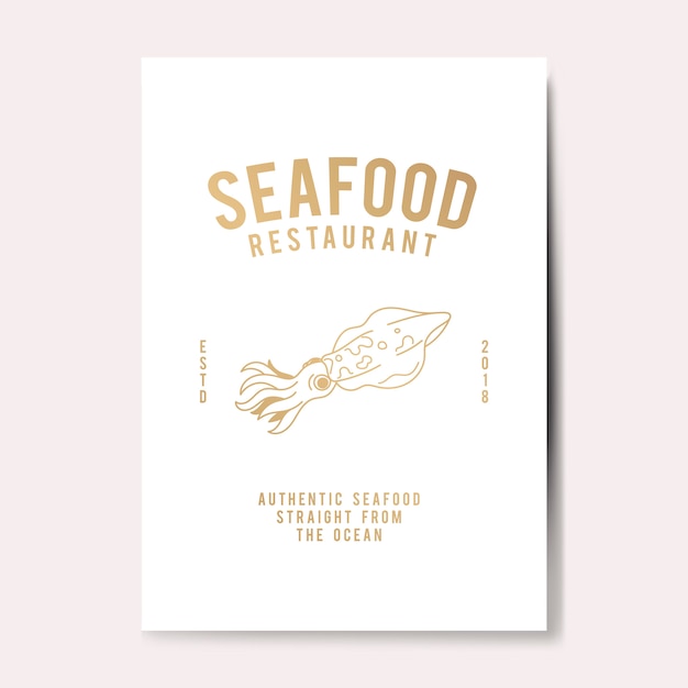 シーフードレストランのロゴの図