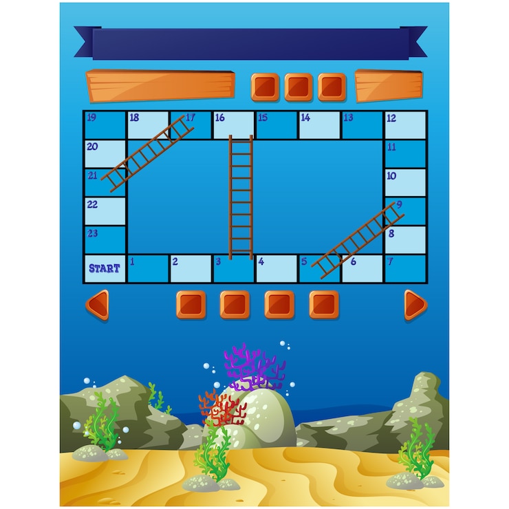Free Vector sealife game design