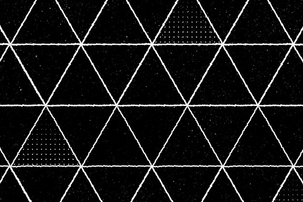 검정색 배경에 원활한 3D 삼각형 패턴