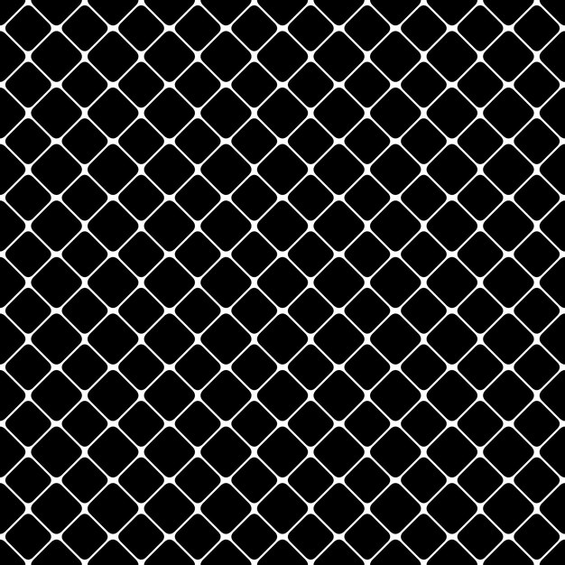 Бесшовные абстрактные монохромный квадратный узор - вектор фон дизайн из диагональных округлых квадратов