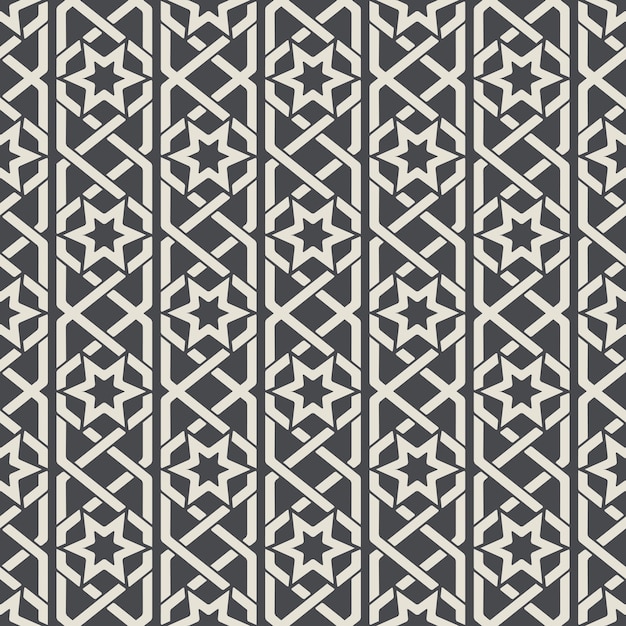 Seamless abstract ornamental pattern in Arabic style. Background seamless, arabic pattern, decoration textile pattern. Vector illustration
