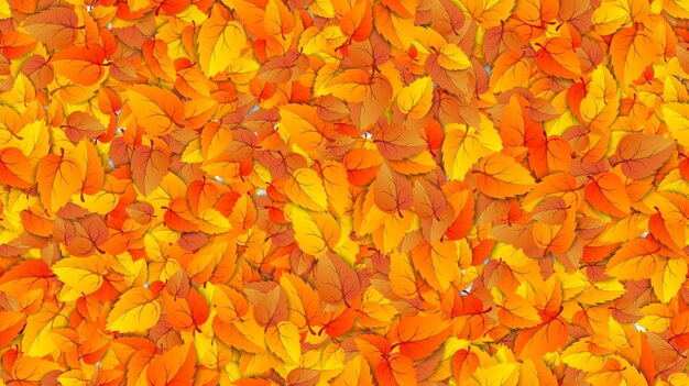 Бесшовные осенние листья горизонтальная заливка баннера Рекламный шаблон с золотой осенней осенью