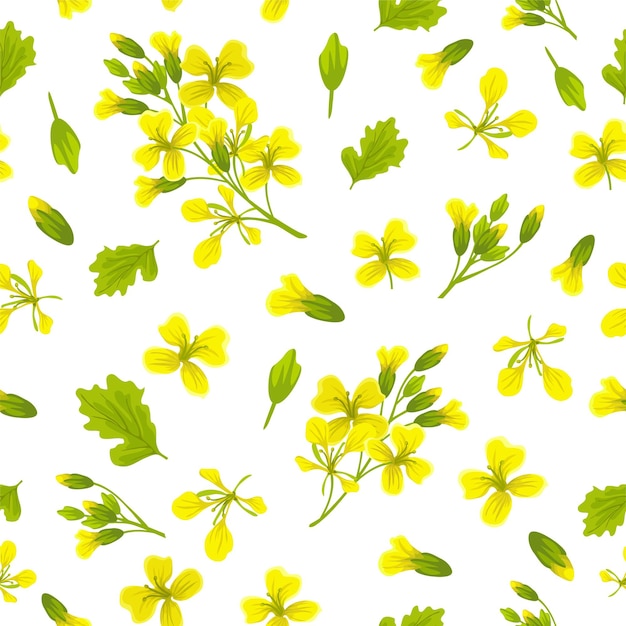 Free vector seamless background of mustard.