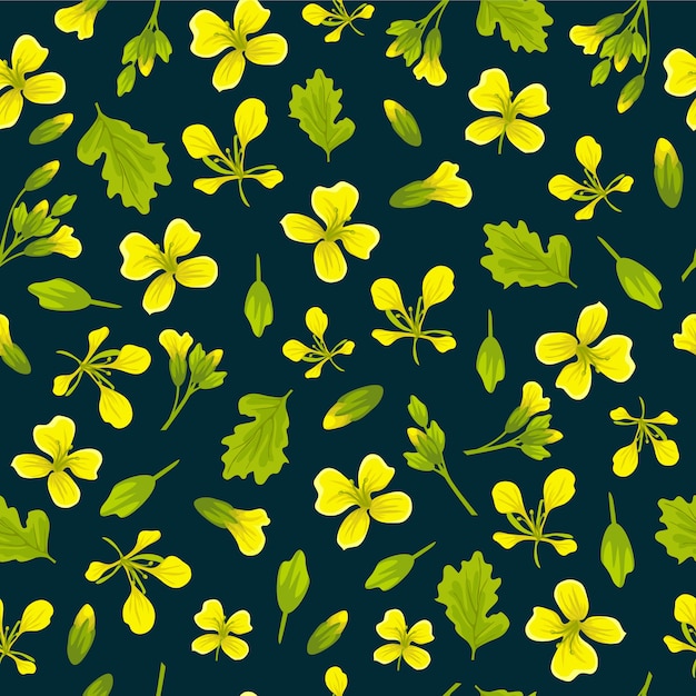 Free vector seamless background of mustard.