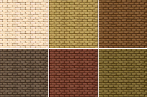 Free vector seamless background with brickwalls