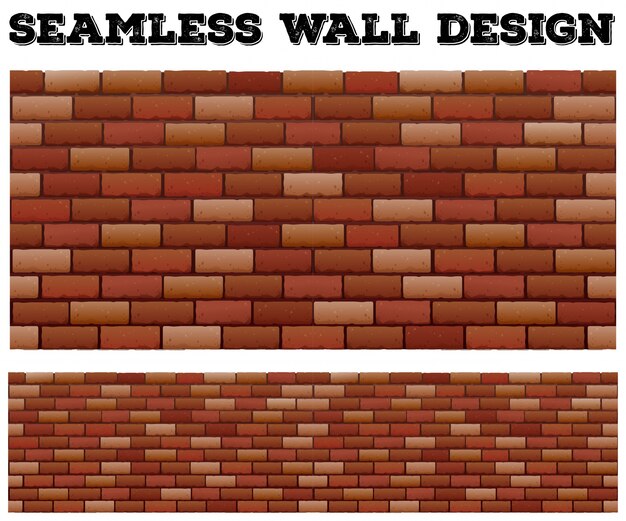 Free Vector seamless brick wall design