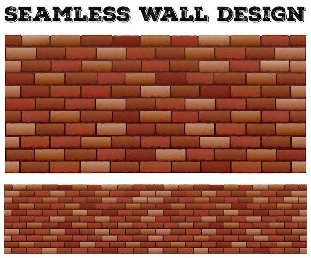 원활한 벽돌 벽 디자인