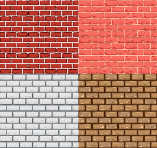 Free Vector Bricks Texture Background