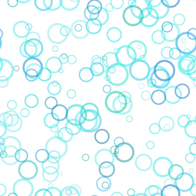 Seamless chaotic circle pattern background - vector illustration from rings with opacity effect