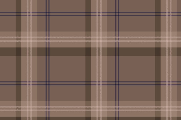 원활한 체크 무늬 배경, 갈색 타탄, 전통적인 스코틀랜드 디자인 벡터