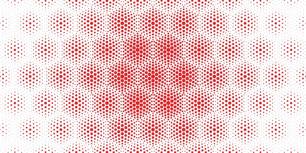 Free vector seamless circular halftone pattern background