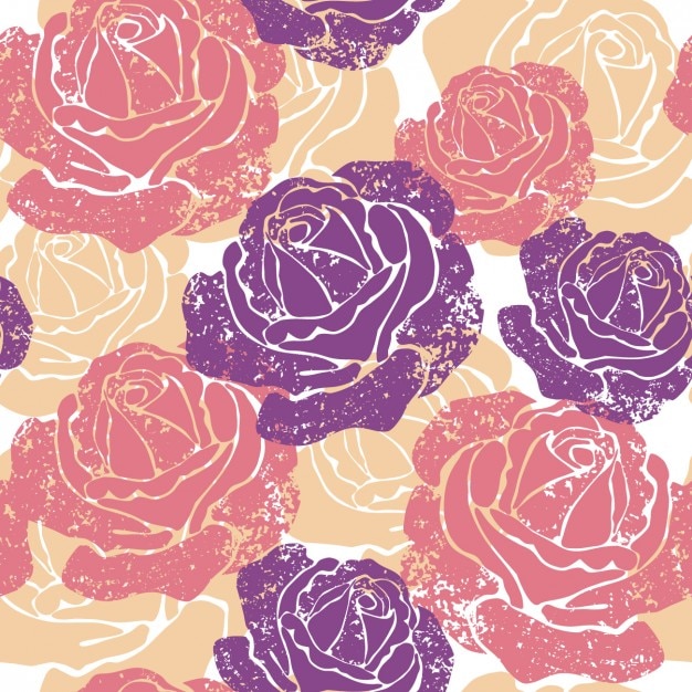 Free vector seamless colorful floral pattern