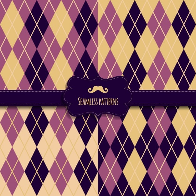 Seamless diamond retro pattern