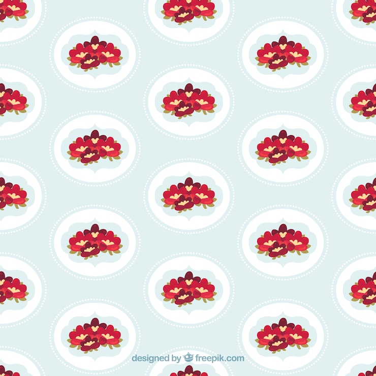 Free Vector seamless floral pattern