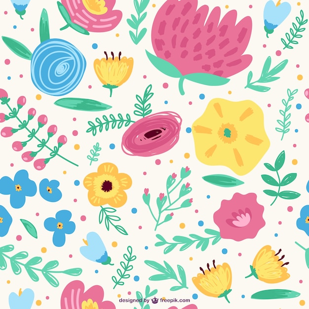 Seamless floral spring background