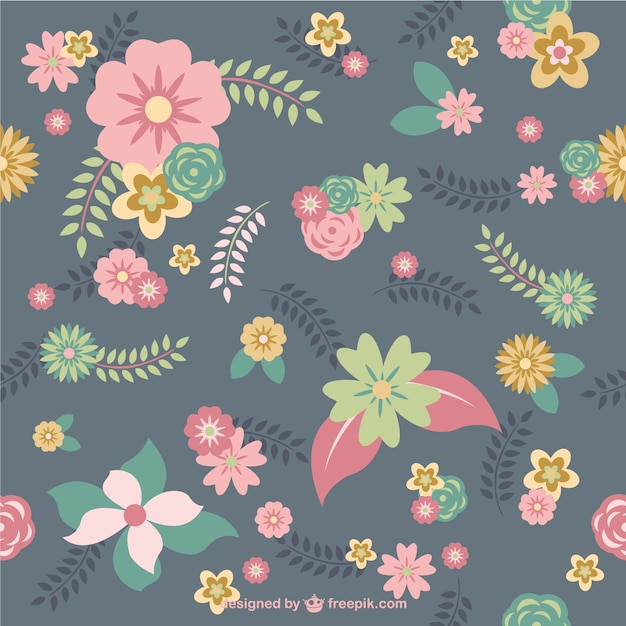 Seamless flowers background 