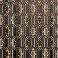 Free vector seamless golden geometric pattern on a gray background