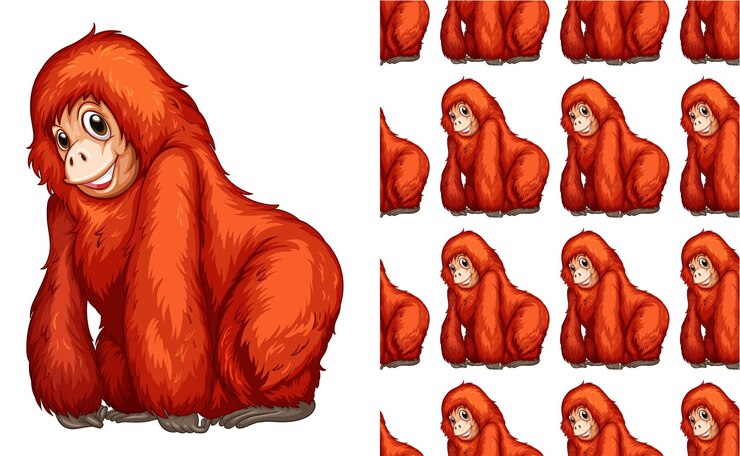 Free Vector seamless and isolated animal pattern cartoon