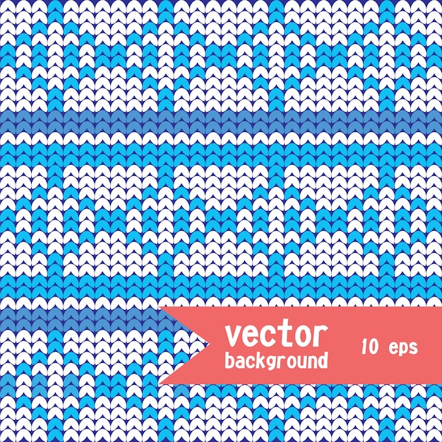 Free vector seamless knitted background