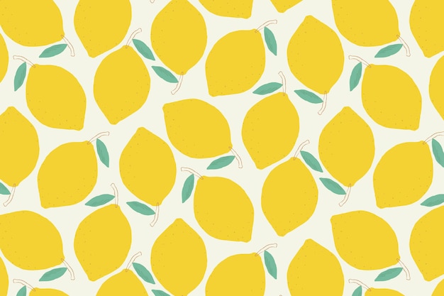 seamless lemon pattern pastel background