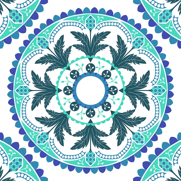 Free vector seamless mandala print