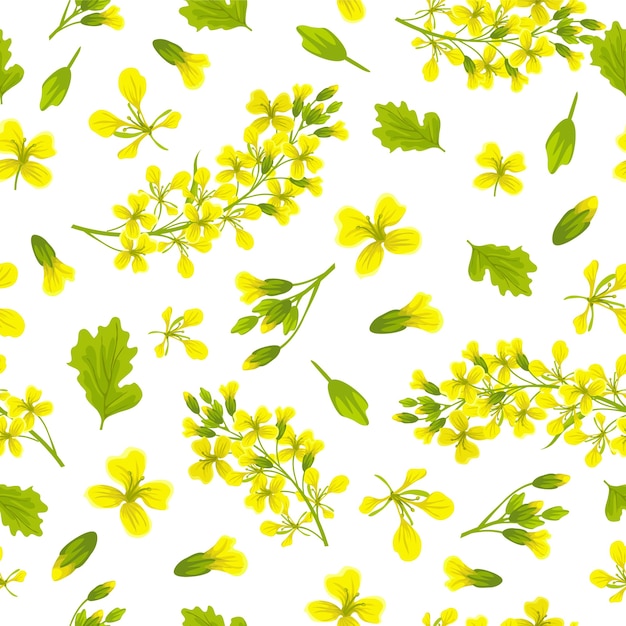 Free vector seamless pattern background of mustard.