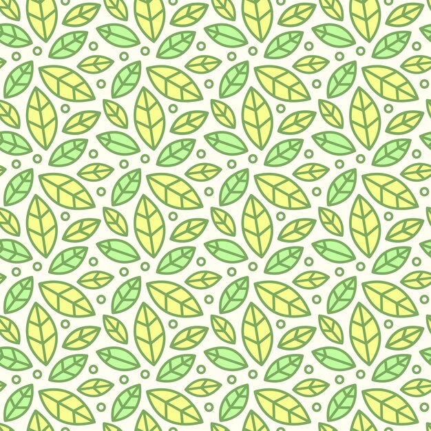 Seamless pattern, background with hand drawn cute insects, flowers, leaves