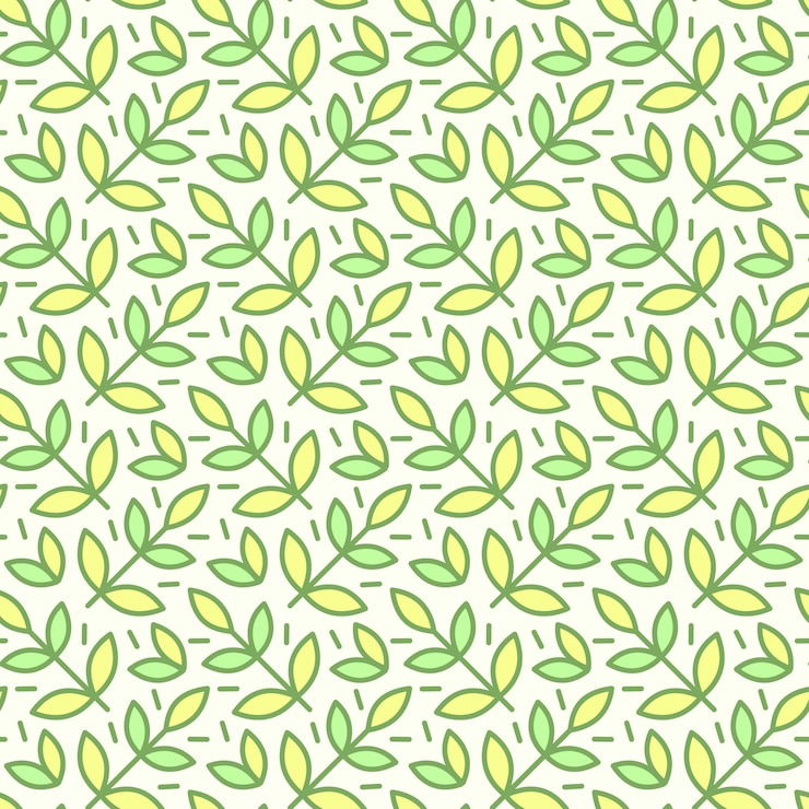 Free Vector seamless pattern, background with hand drawn cute insects, flowers, leaves