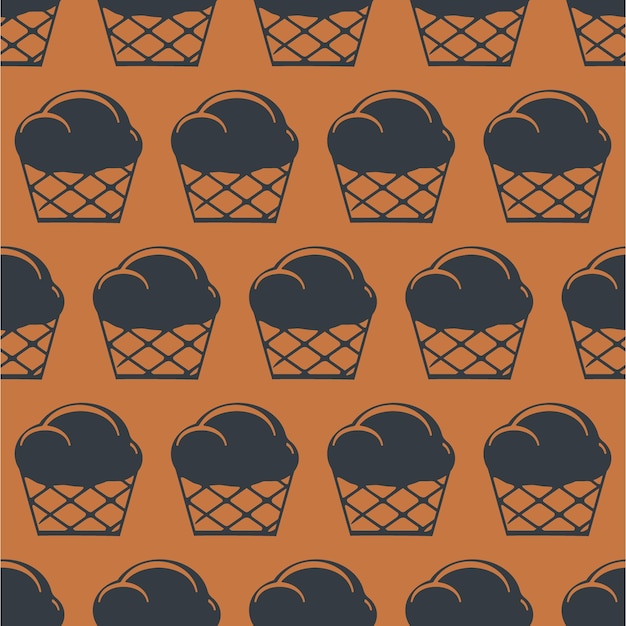 Free vector seamless pattern bakery cake background