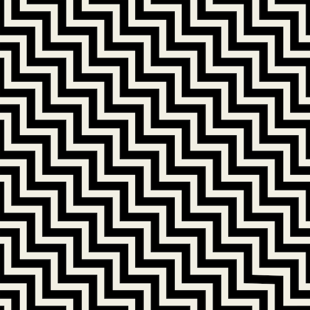 Seamless pattern black zigzag lines texture