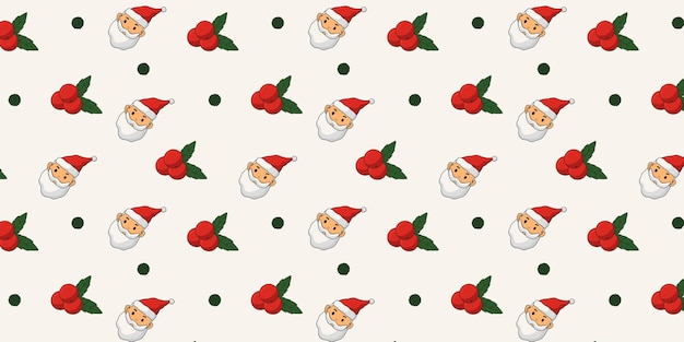 Seamless pattern christmas with object deer gloves and candy
