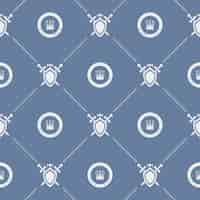 Free vector seamless pattern crown