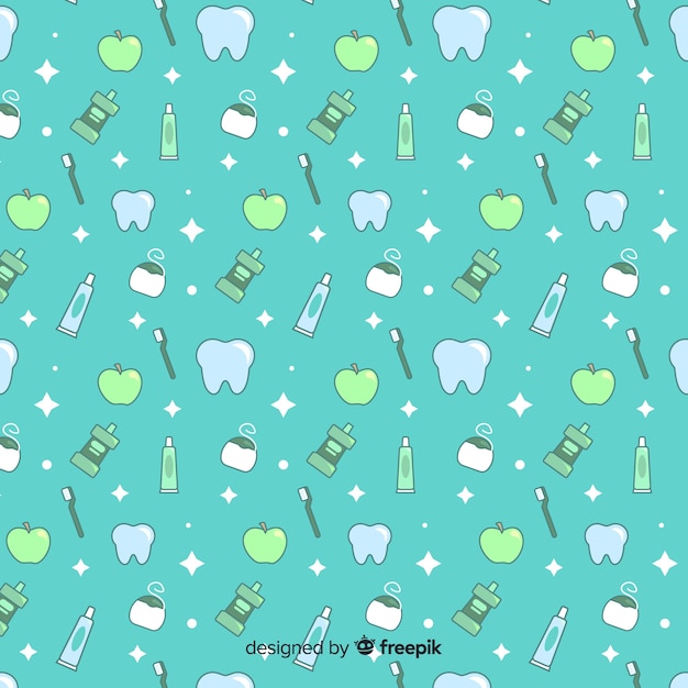 Seamless pattern design for dental clinic