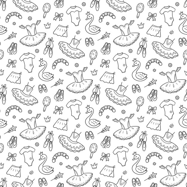 バレエイラスト集 無料のベクター