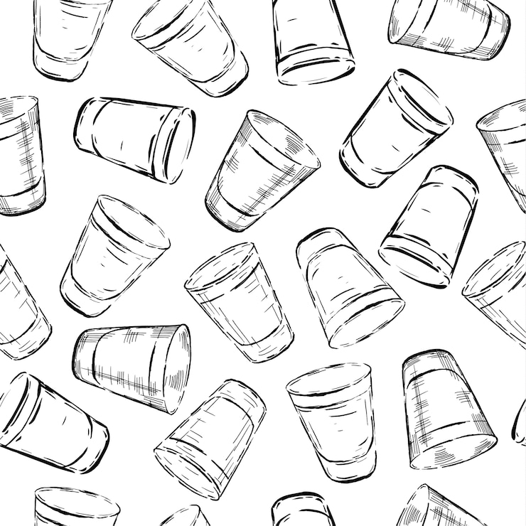 Free Vector seamless pattern of glasses