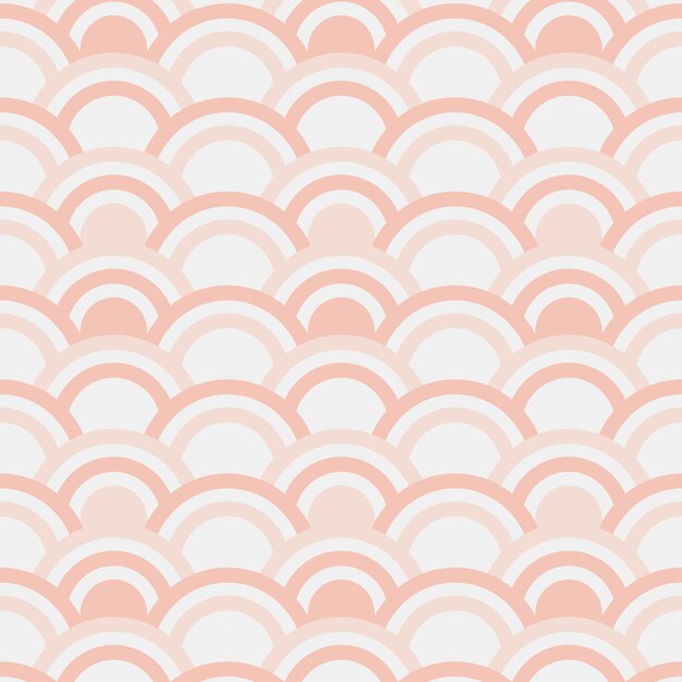 Seamless pattern of half circles