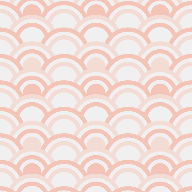 Seamless pattern of half circles