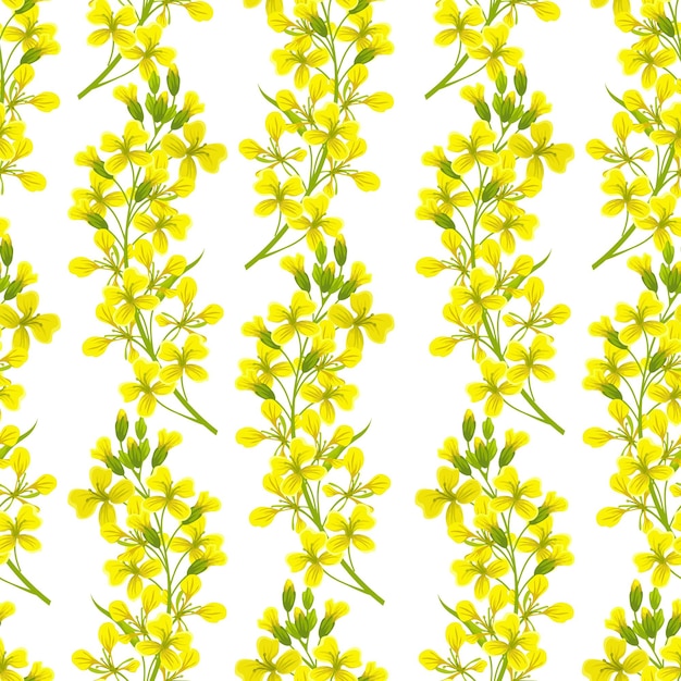 Seamless pattern of mustard.