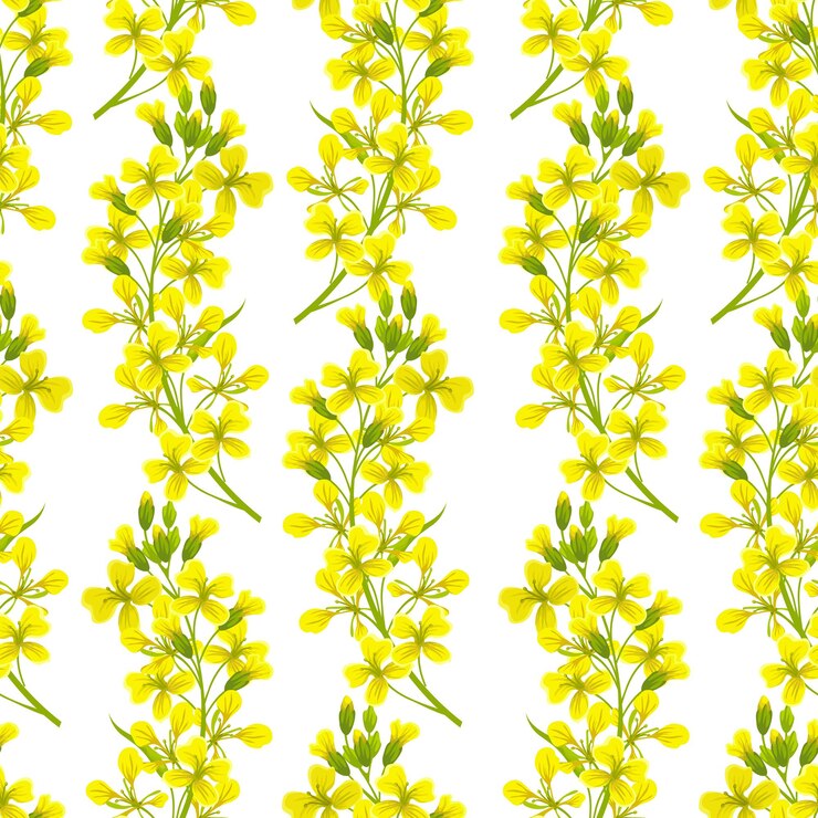 Free Vector seamless pattern of mustard.