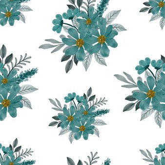 Tosca 녹색 꽃다발의 원활한 패턴