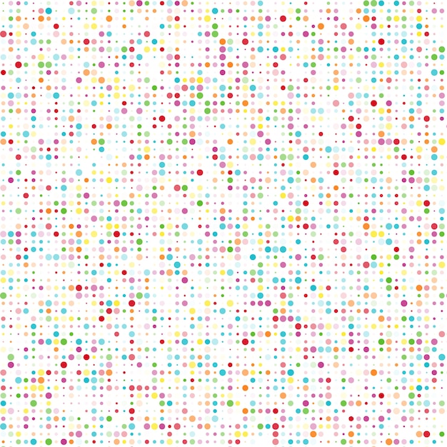 Free vector seamless pattern with color circles