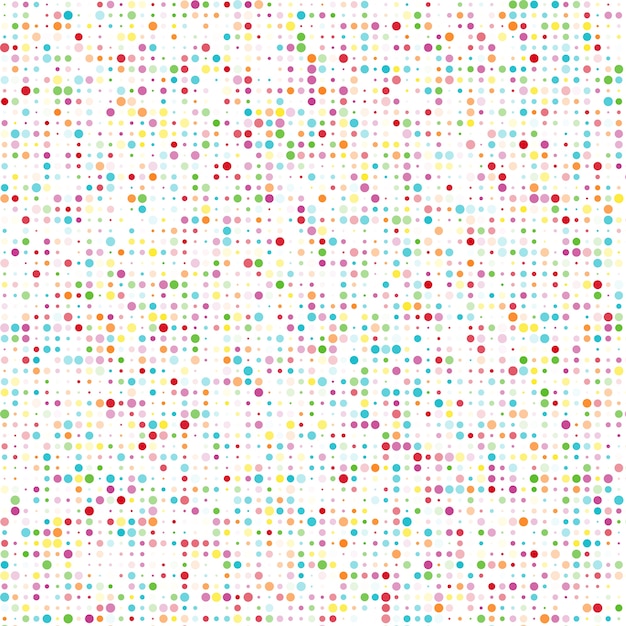 Seamless pattern with color circles