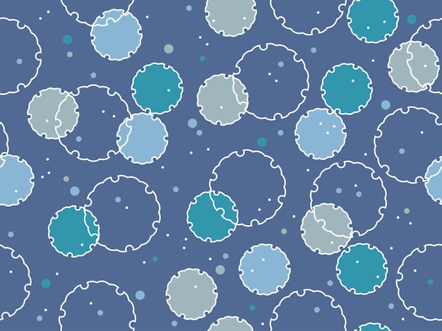Бесплатное векторное изображение Бесшовный узор с японскими винтажными снежными графическими символами, повторяемыми по горизонтали и вертикали
