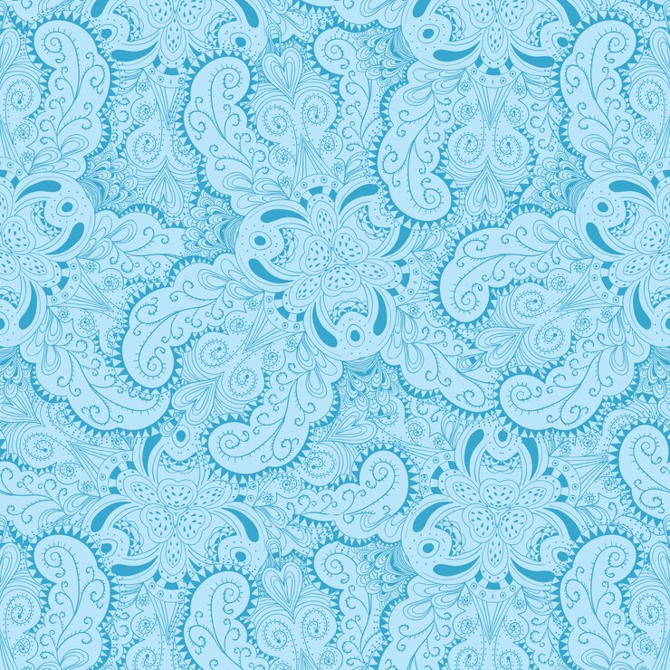 Free Vector seamless pattern with lacy arabesque designs