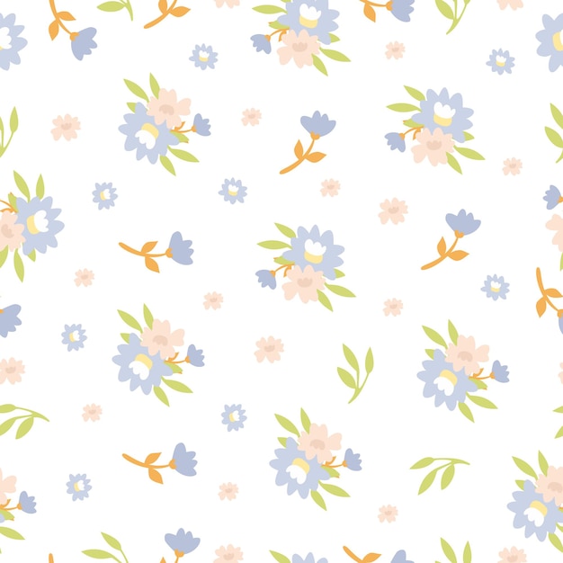 Free vector seamless pattern with pastel colours