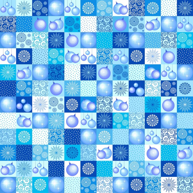 無料Vector 雪片とのシームレスなパターン。
