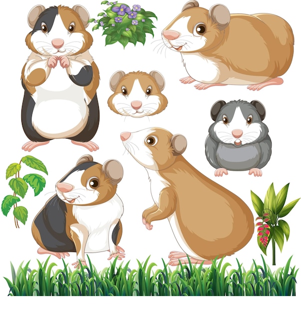 Бесплатное векторное изображение Бесшовный рисунок с дикими животными
