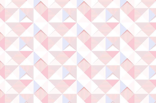 원활한 핑크 기하학적 삼각형 무늬 배경 디자인 리소스 벡터