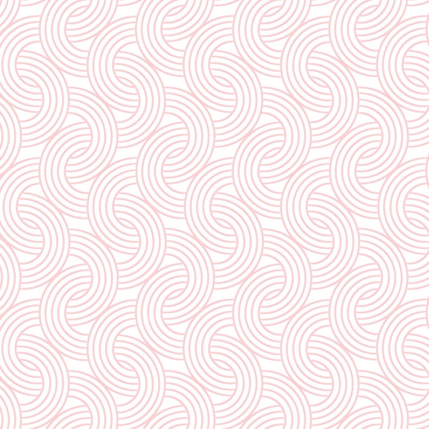 Free vector seamless pink interlaced rounded arc patterned background design resource