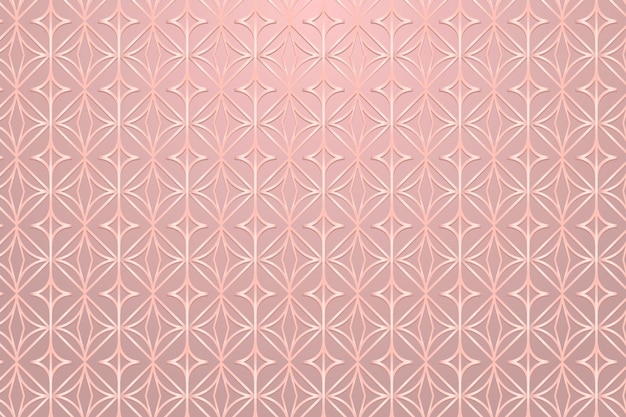 Seamless pink round geometric patterned background design resource